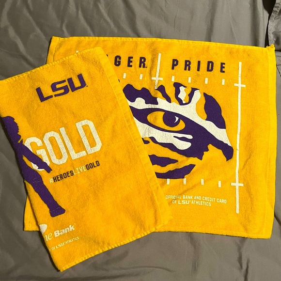 LSU Tigers 🐯 Football Hand Towels - pair - Picture 1 of 4